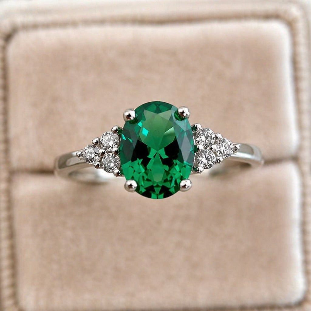 Emerald Promise Ring