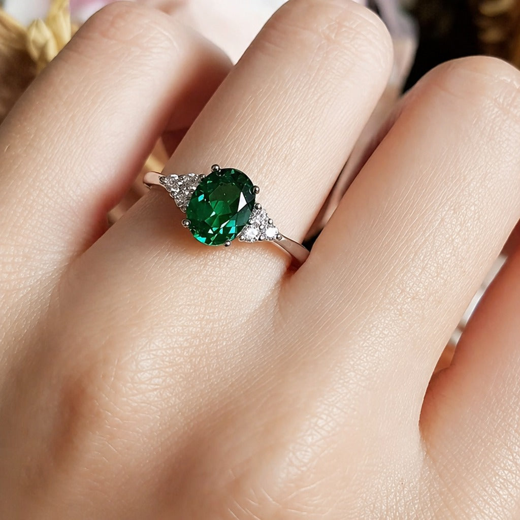 Emerald Promise Ring