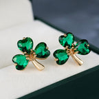 Crystal Clover Earrings