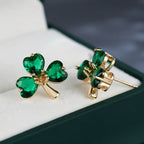 Crystal Clover Earrings