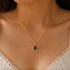 Zarela Fontayne Emerald Necklace