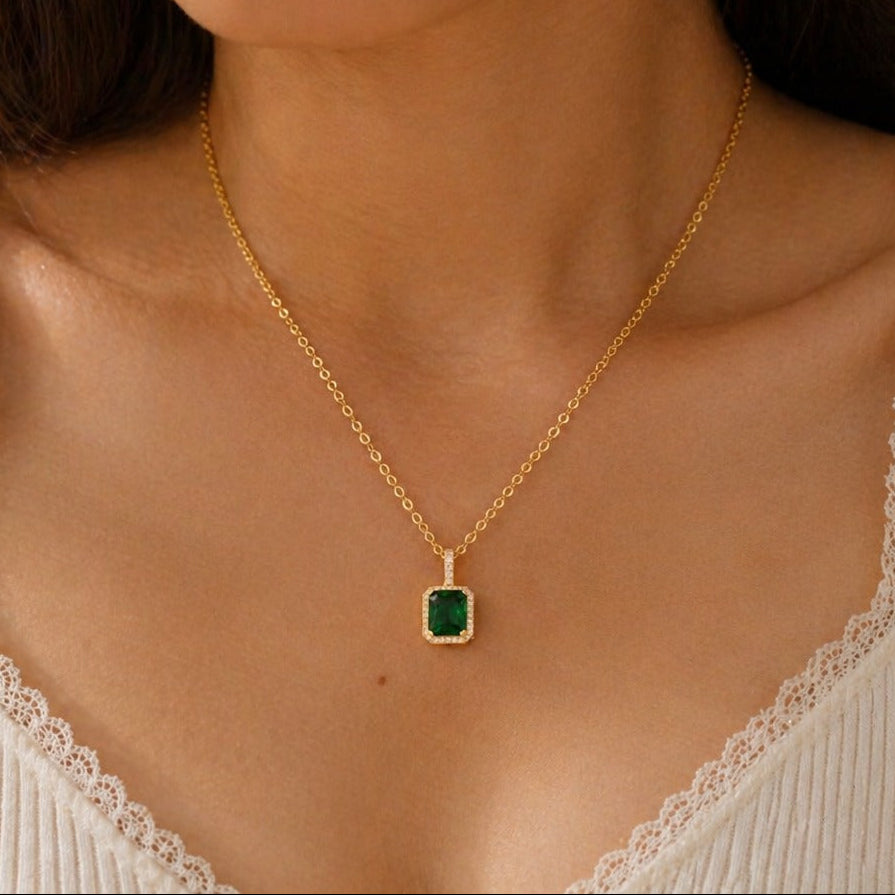 Zarela Fontayne Emerald Necklace