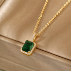 Zarela Fontayne Emerald Necklace