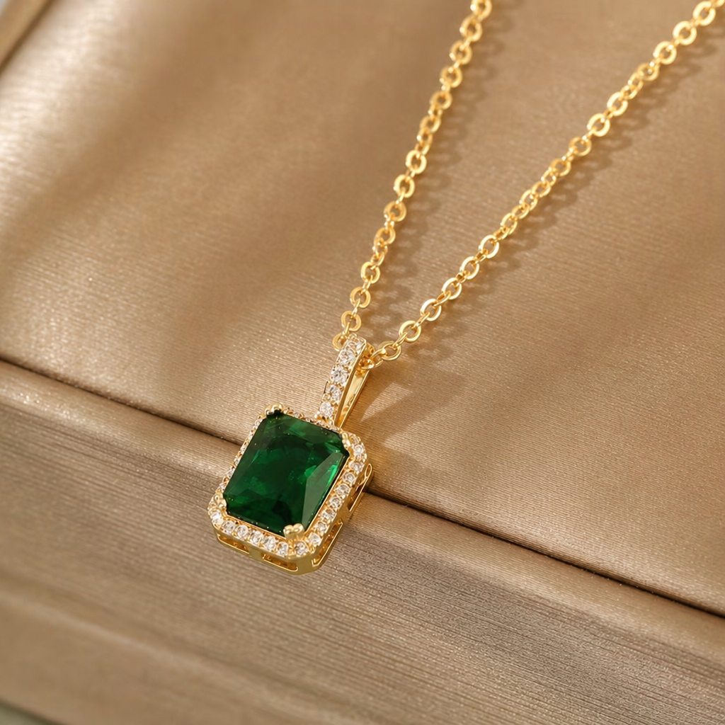 Zarela Fontayne Emerald Necklace