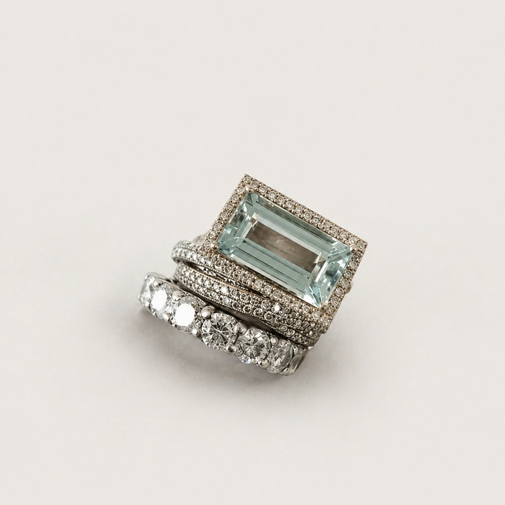 Vintage Turquoise Ring Set