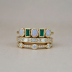 Vintage Opal Ring Set