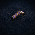 Orlina Violet Crest Rose Gold Ring