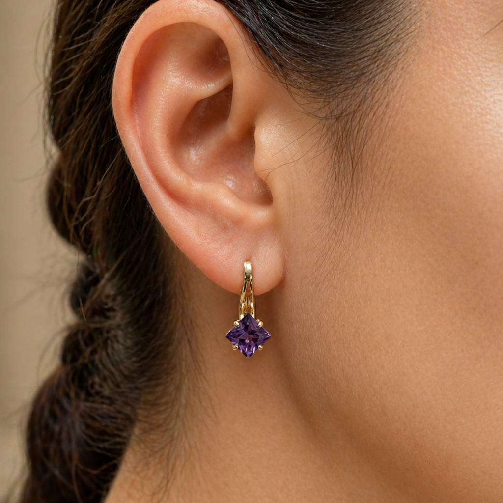 Zephira Crownlight Rose Gold Earrings