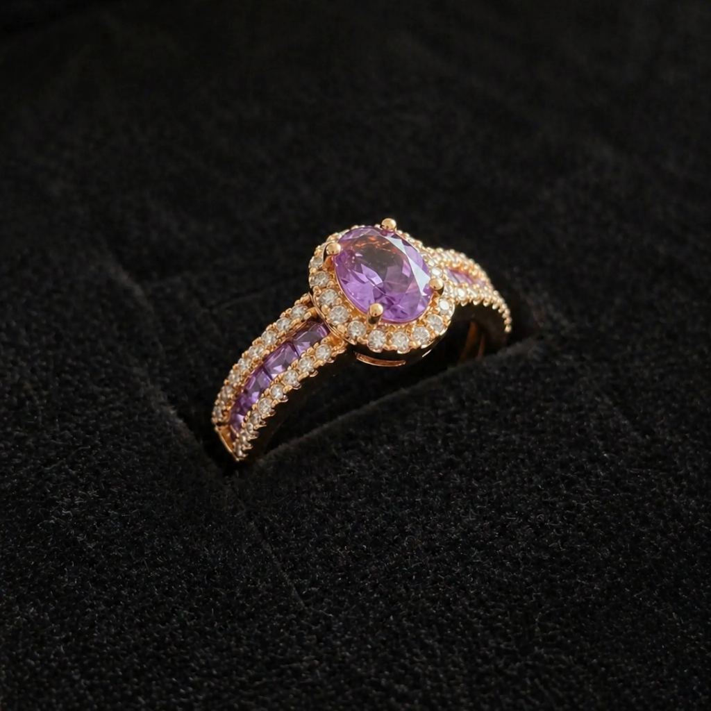 Luxe Violet Ring