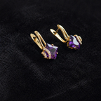 Zephira Crownlight Rose Gold Pave Earrings