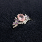 Miravelle Leafglow White Gold Ring Set