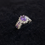 Amethyne Twilight Crown White Gold Ring