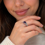 Amelys Fern White Gold Ring