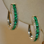 Elegant Glow Emerald Earrings