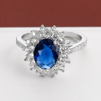 Vionne Sapphire Oval Ring