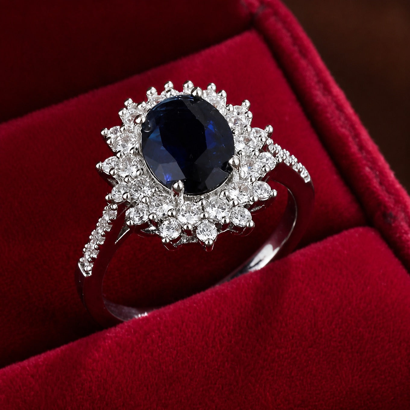 Vionne Sapphire Oval Ring