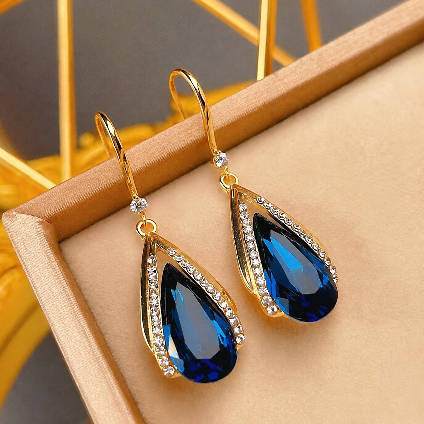 Azura Drop Gold Earrings