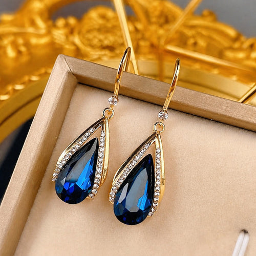Azura Drop Gold Earrings