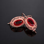 Talessia Rougefort Rose Gold Earrings