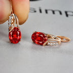 Varessa Ruberine Gold Earrings