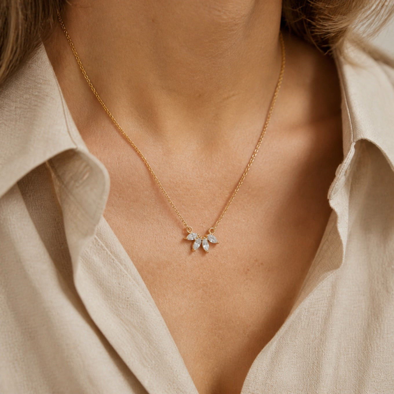 Opulent Botanical Crystal Pendant