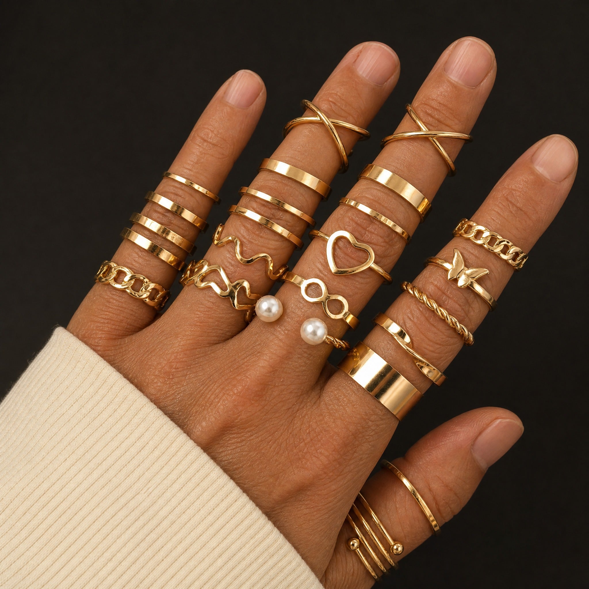 Prestige Geometric Ring Collection