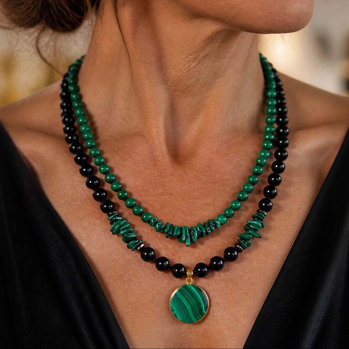 Celestial Stone Necklace Set