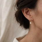 Golden Opal Glow Pearl Dangles