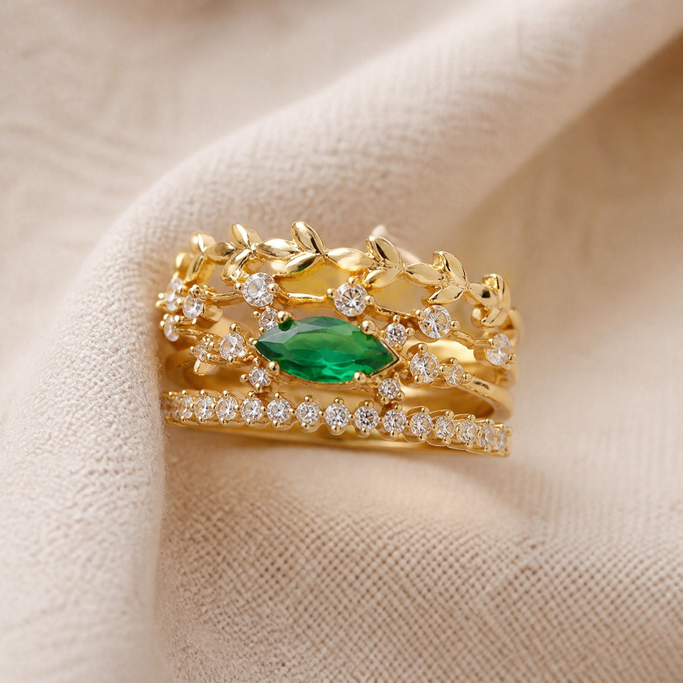 Golden Essence Ring Set