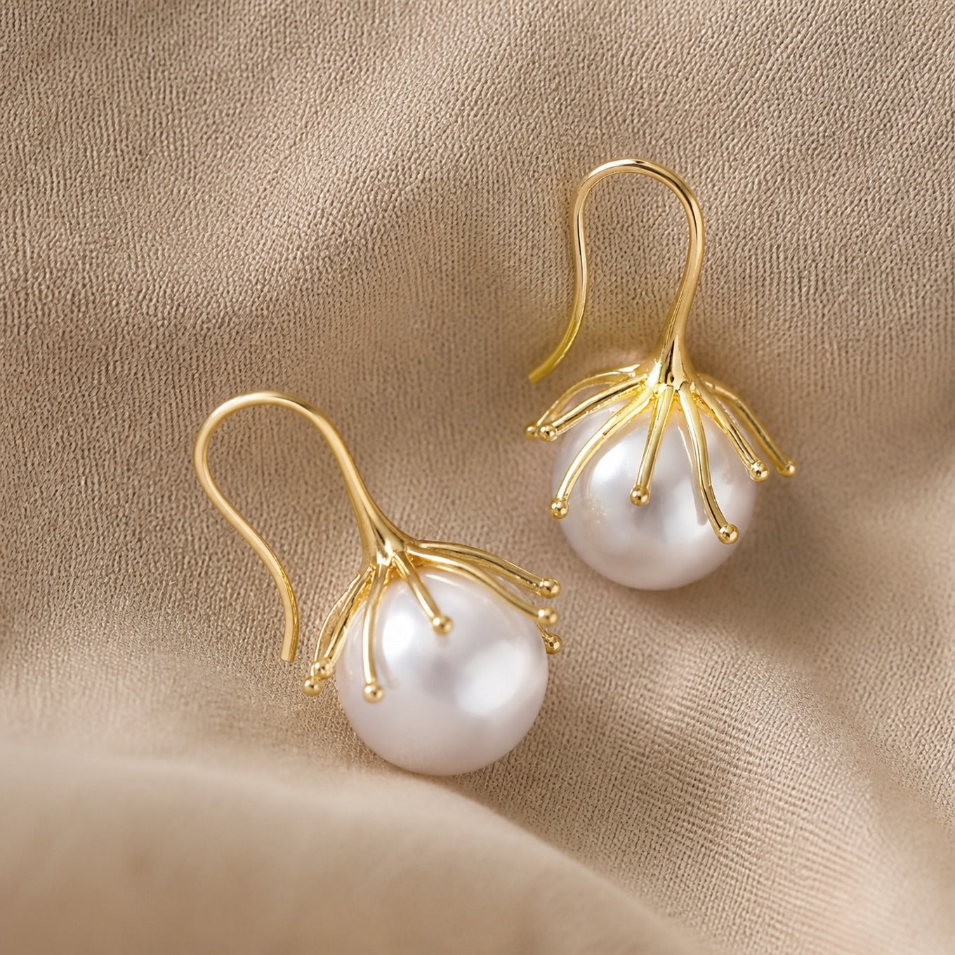 Heritage Gold Drop Earrings