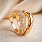 Imperial Pavé Gold Ring