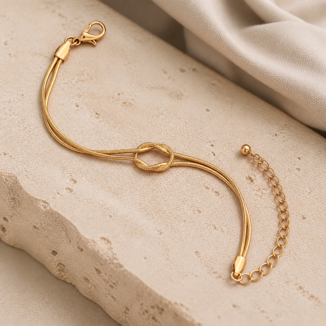 Imperial Serpent Knot Bracelet