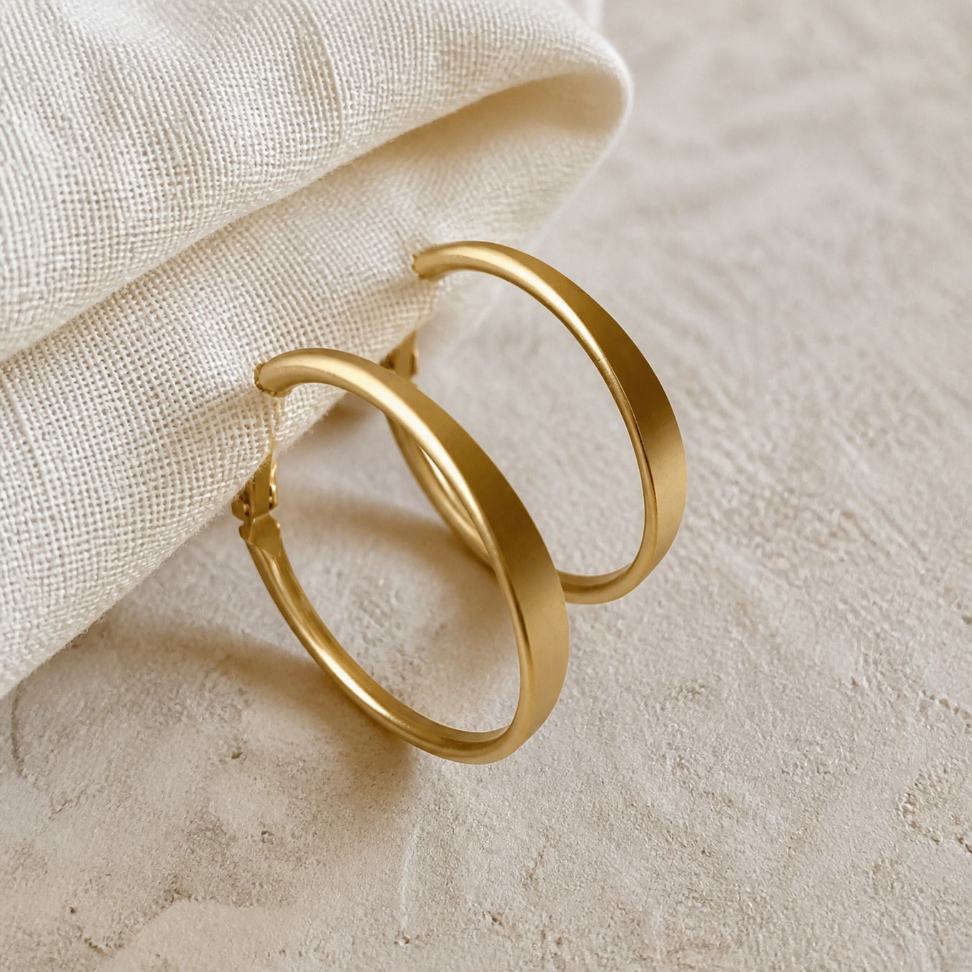 Vintage Golden Hoop Earrings
