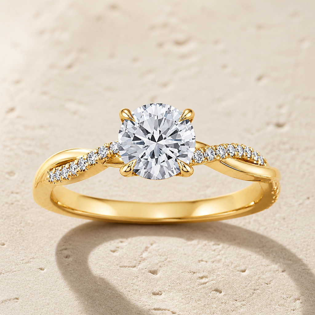 Jane Twisted Diamond Ring