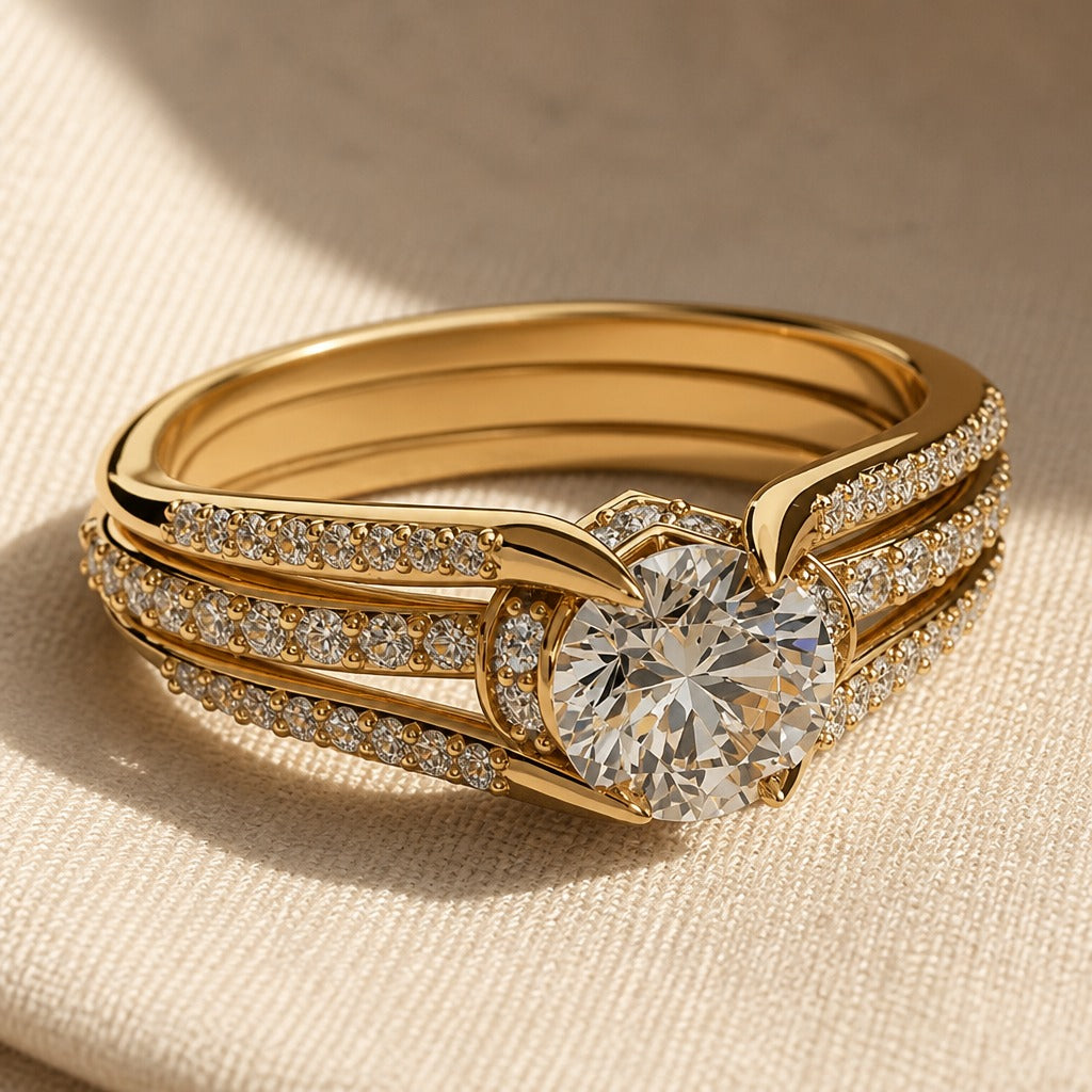 Graceful Zirconia Stone Ring
