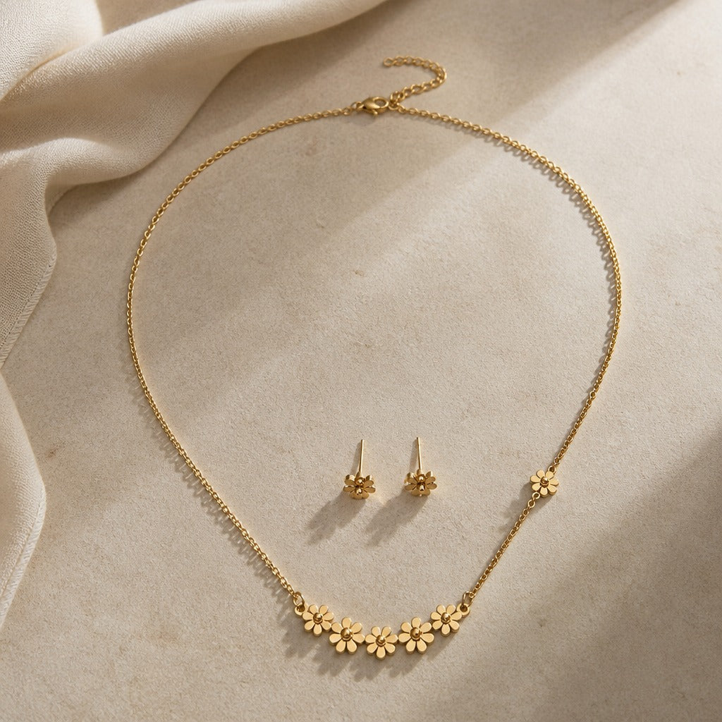 Bohemian Daisy Jewelry Set