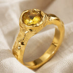 Signature Zircon Gold Ring
