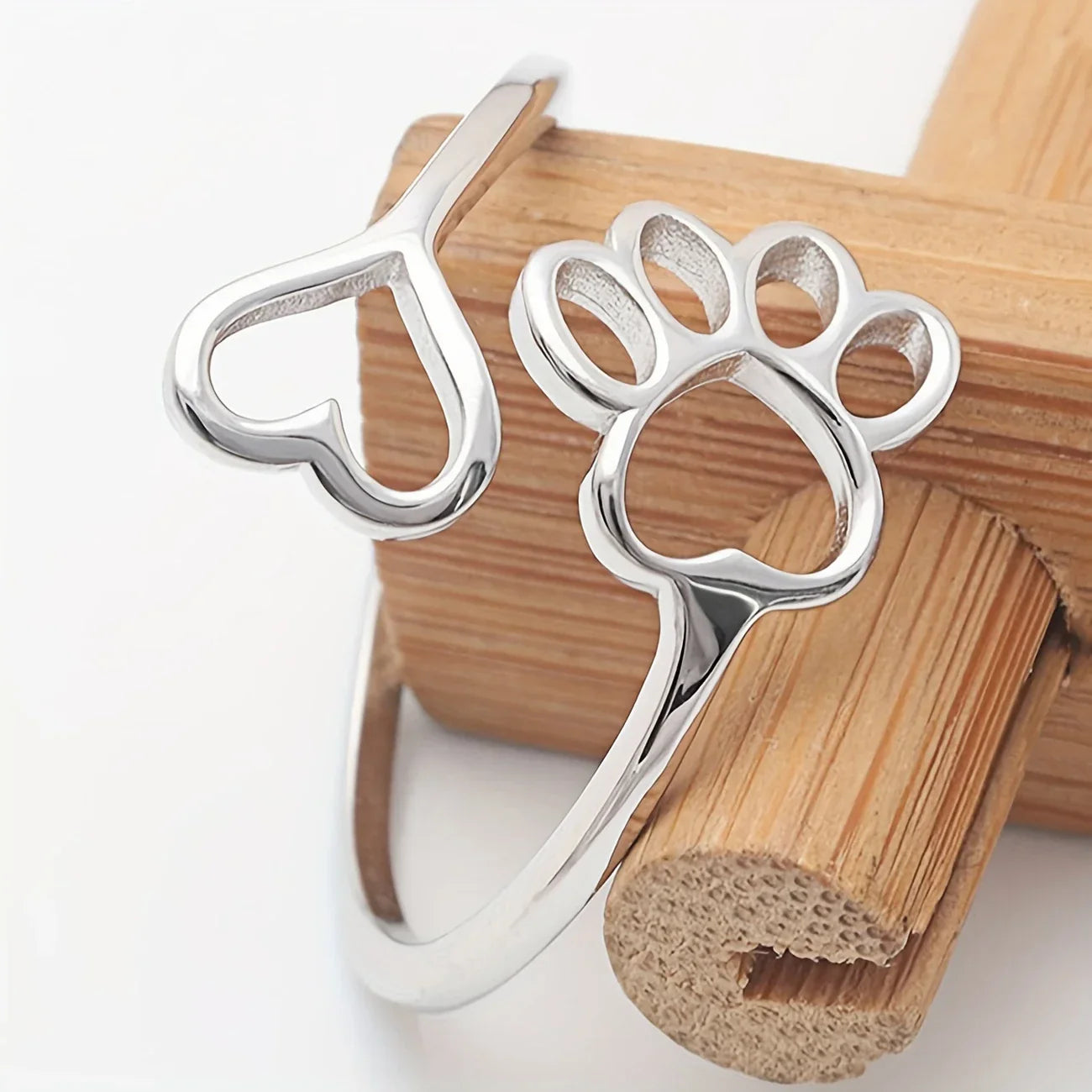 Crystal Paw Ring