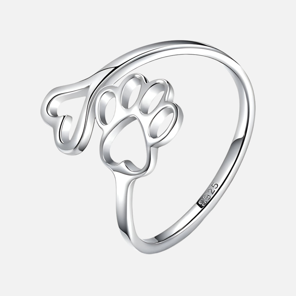 Crystal Paw Ring