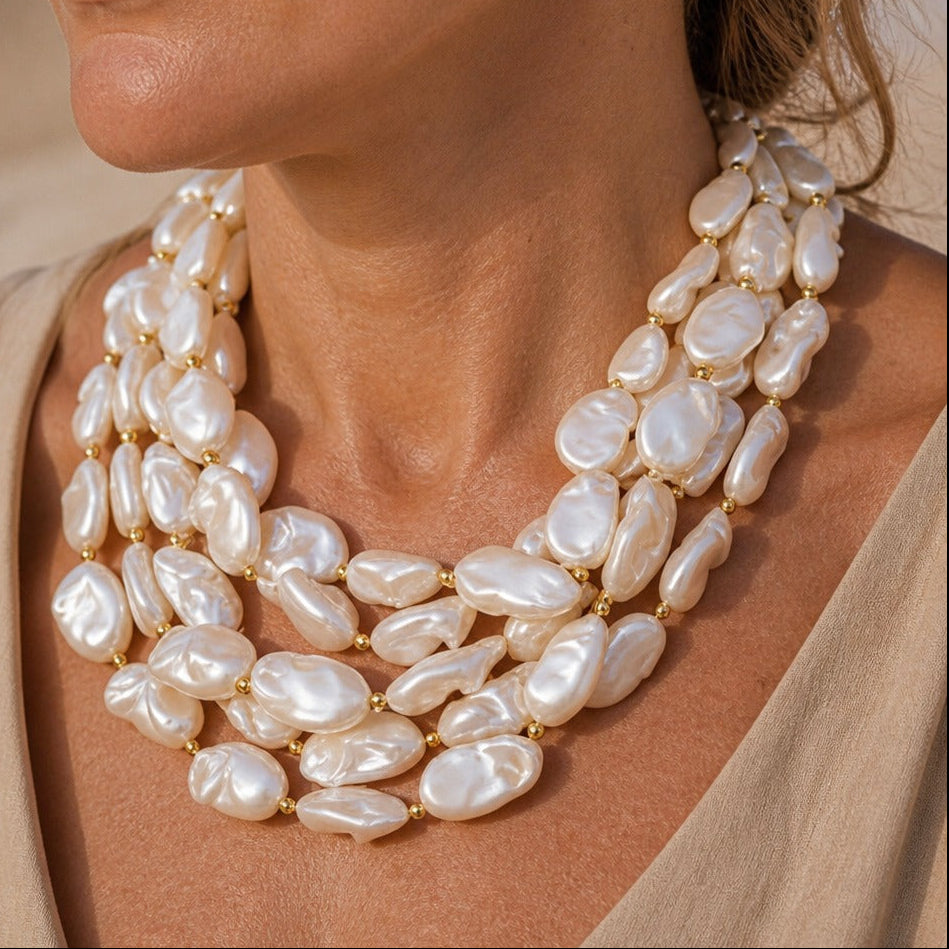 Pearl Essence Layer Necklace