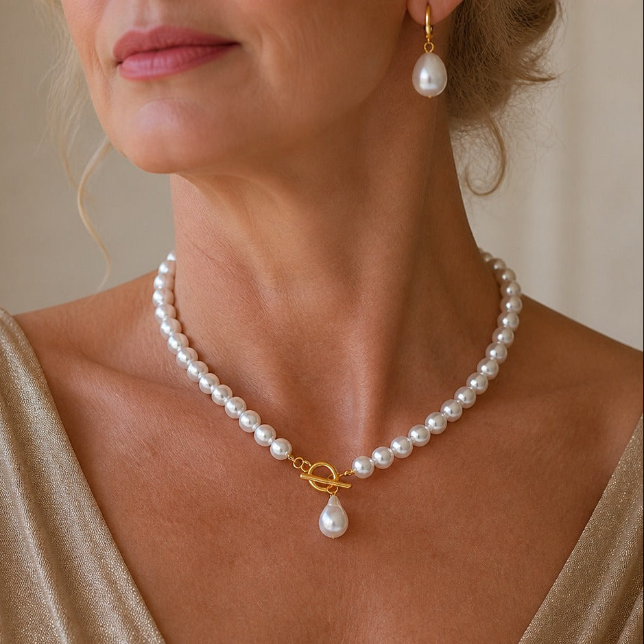 French Pearl Baroque Necklace
