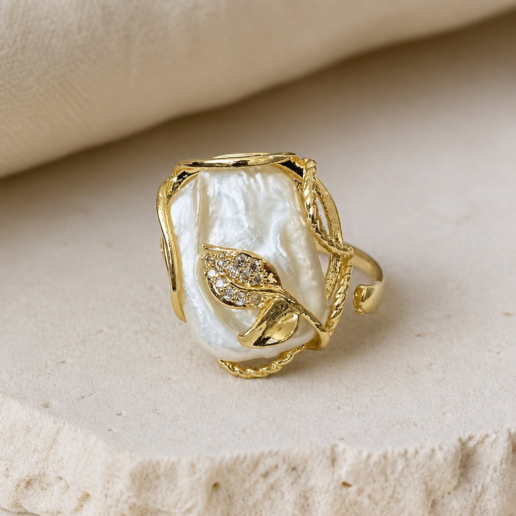 Enchanted Pearl Baroque Ring