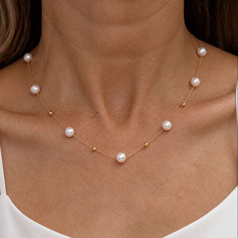 Timeless Pearl Beaded Necklace