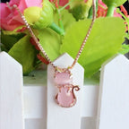 Zircon Cat Necklace