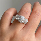 Luxe Trio Crystal Ring