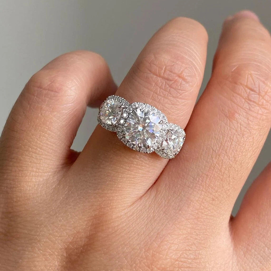 Luxe Trio Crystal Ring
