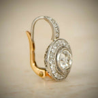 Vintage Round Zirconia Earrings
