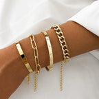 Elan Mercer Gold Bracelet Set