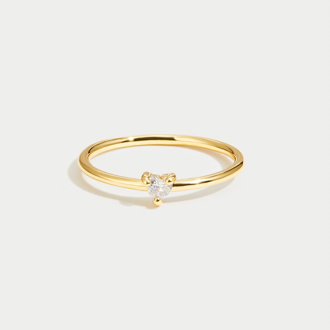 Crystal Heart Love Ring