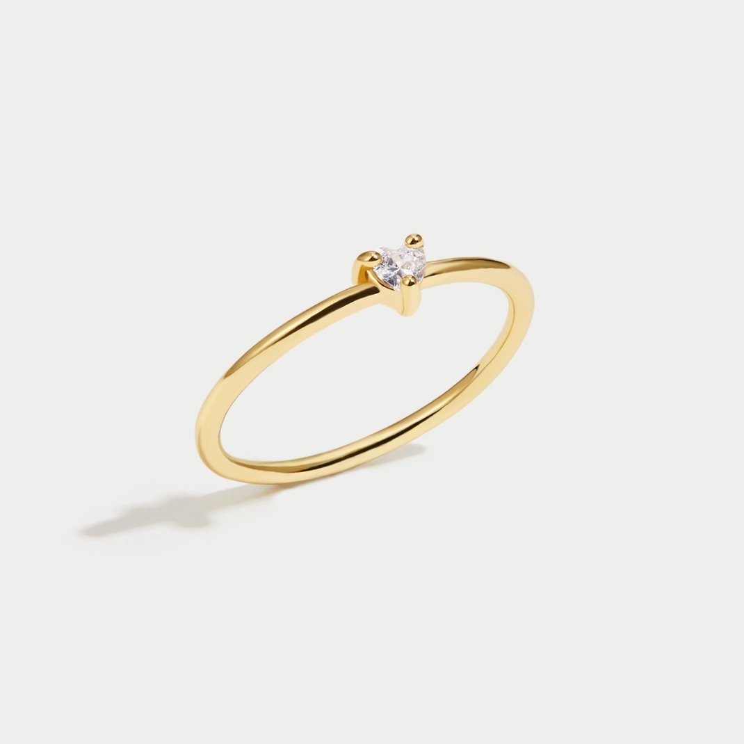Crystal Heart Love Ring
